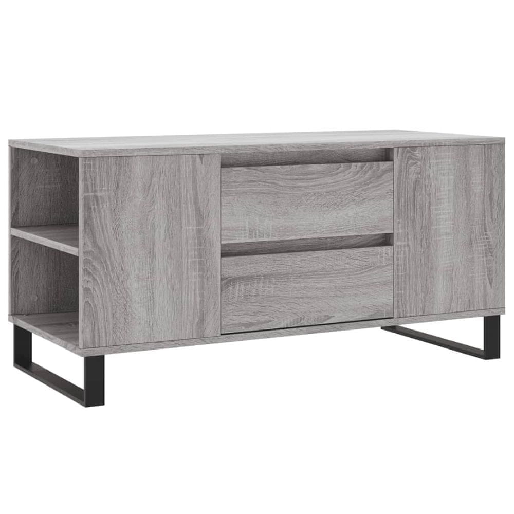 Vidaxl Konferenčný stolík sivý sonoma 102x44,5x50 cm kompozitné drevo